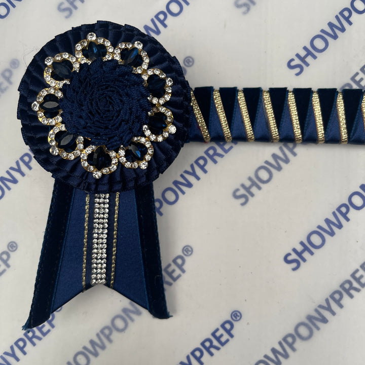 14.5”  Navy & Gold Browband