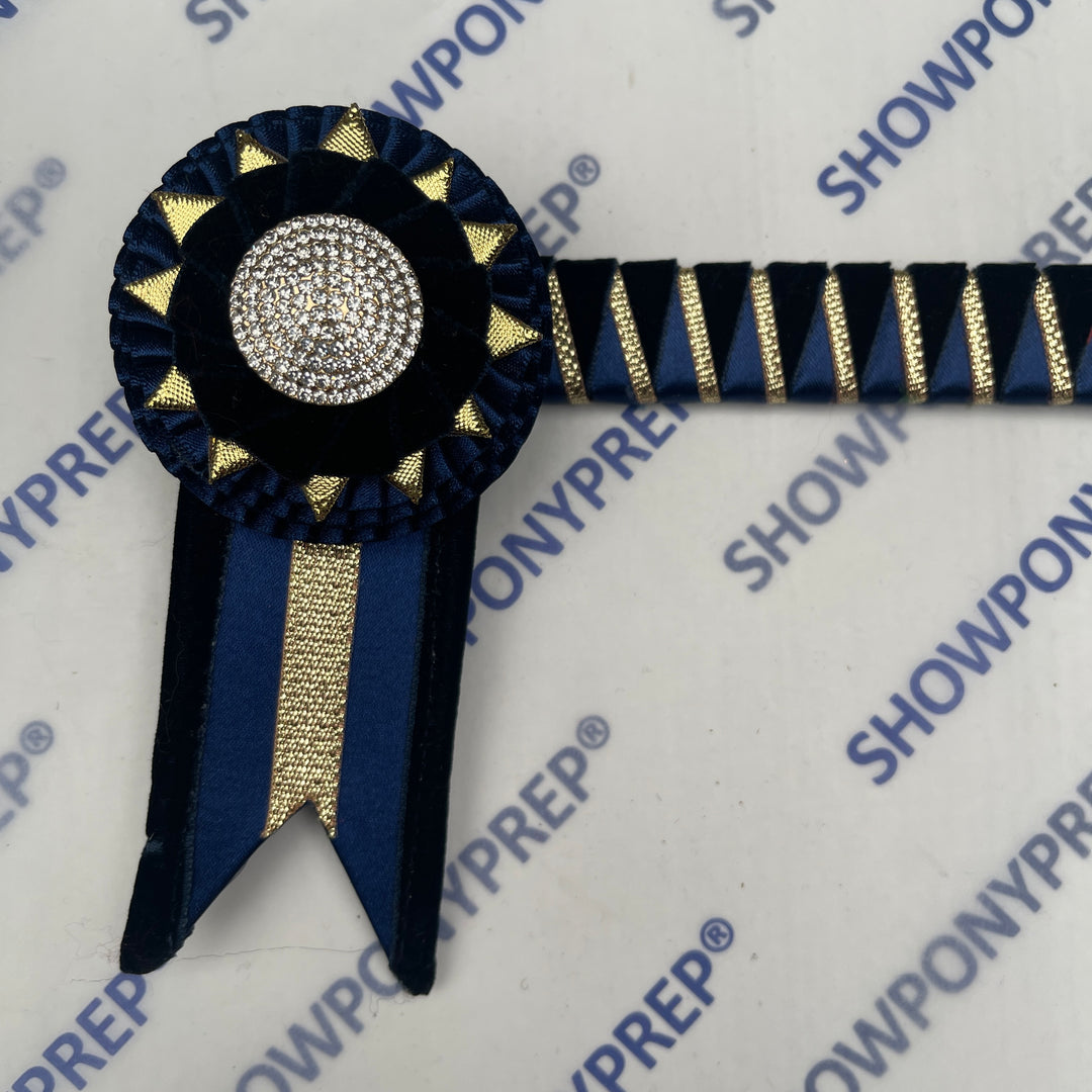 14.5”  Navy & Gold Browband