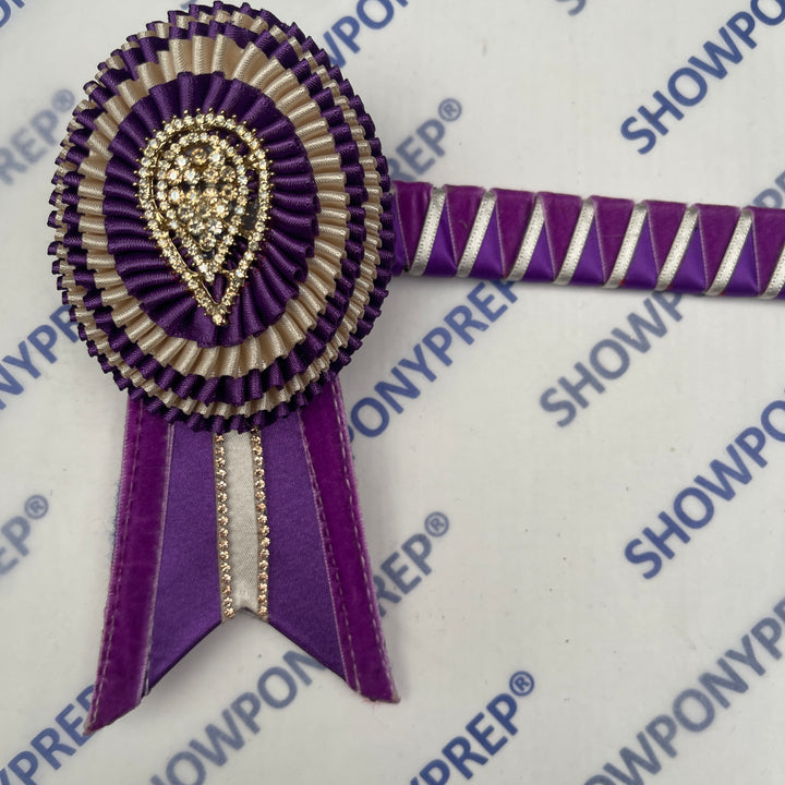 14.5”  Purple & Ivory Browband
