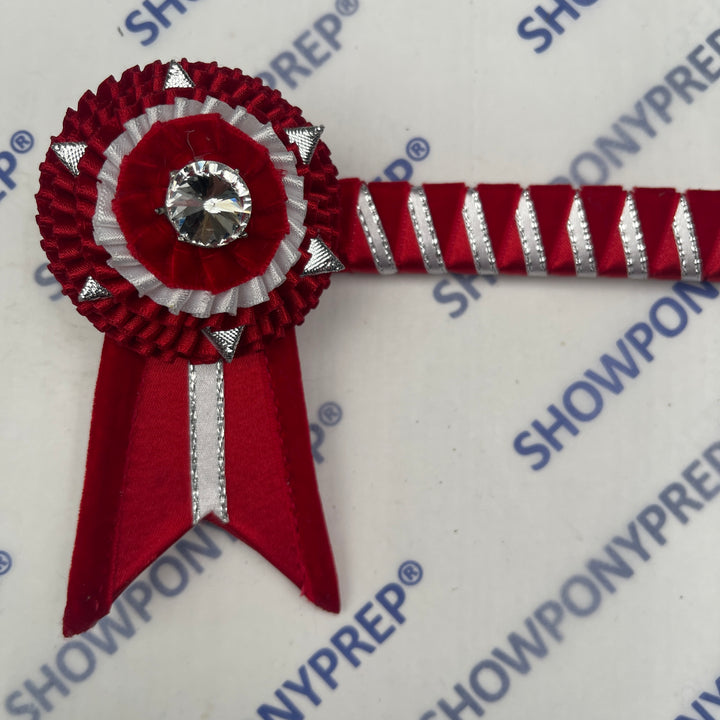 14.5” Red, white & Silver Browband