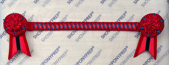 15" Red & Blue Browband