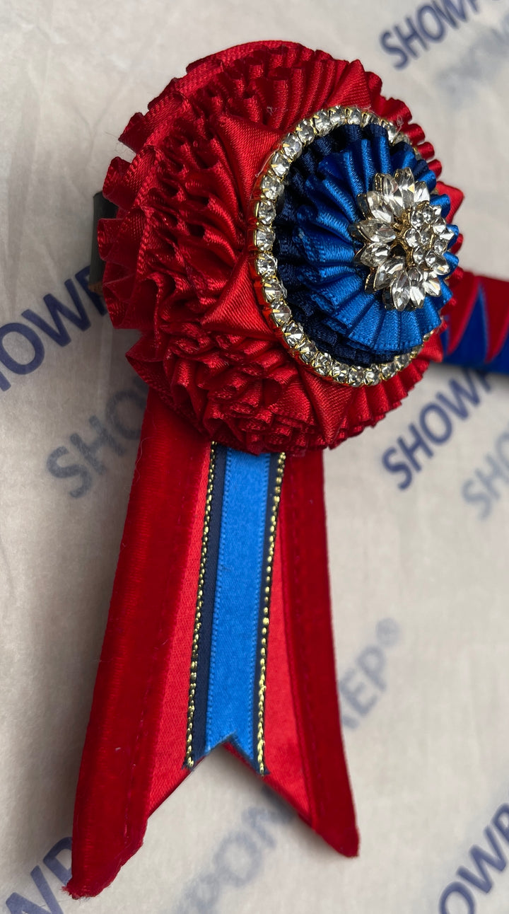 15.5" Red & Blue Browband