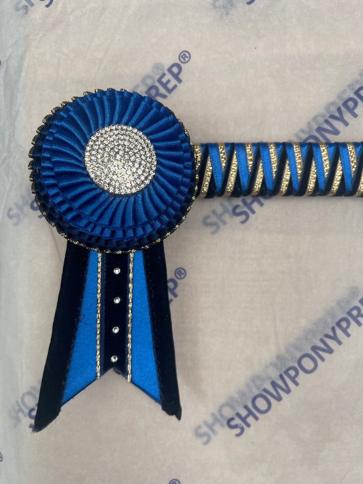 15" Blue & Gold Browband