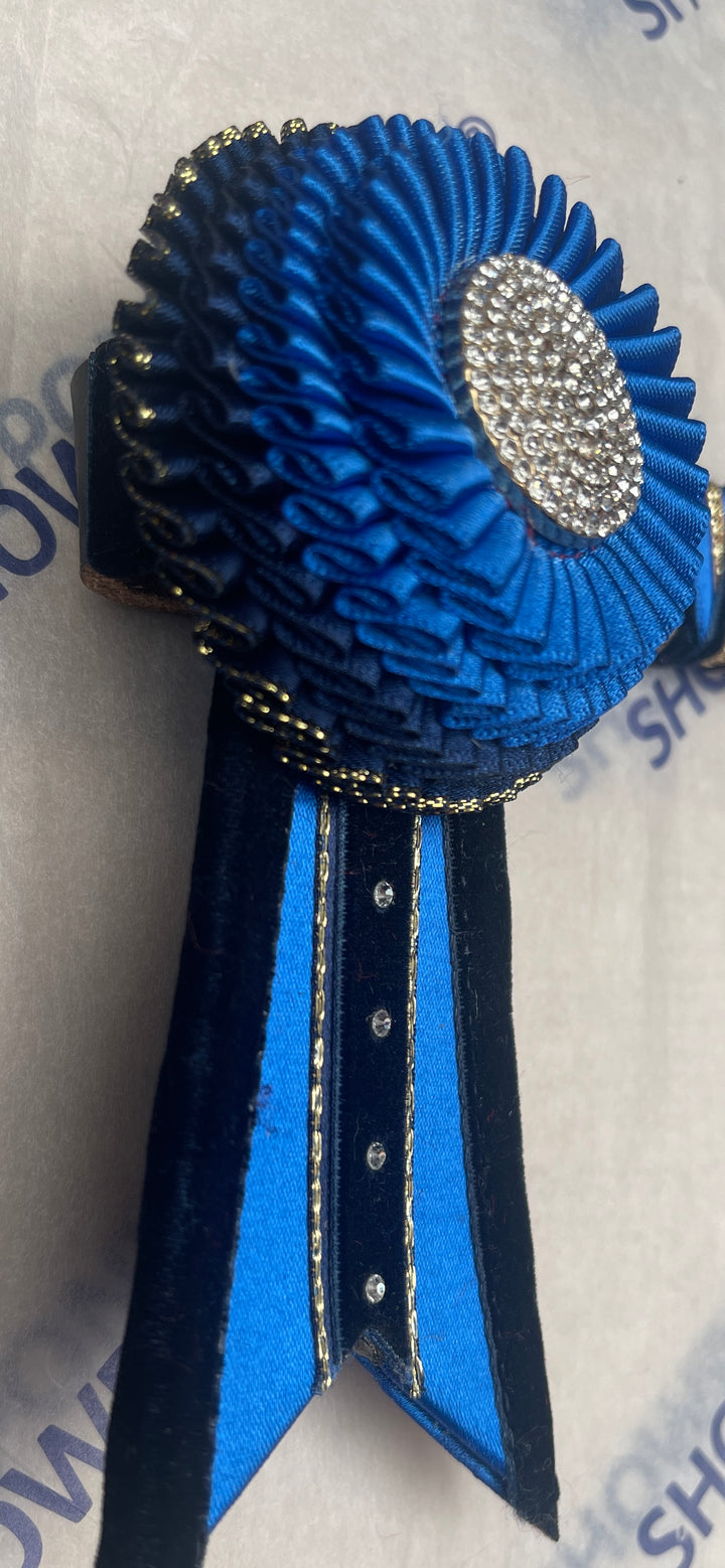 15" Blue & Gold Browband