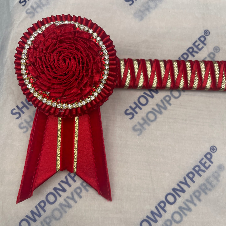 16” Red & Gold Browband