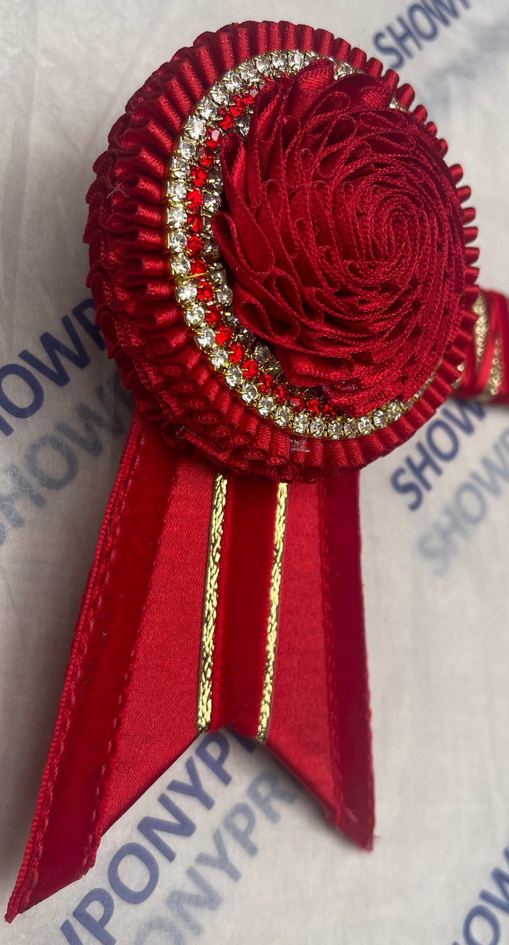 16” Red & Gold Browband