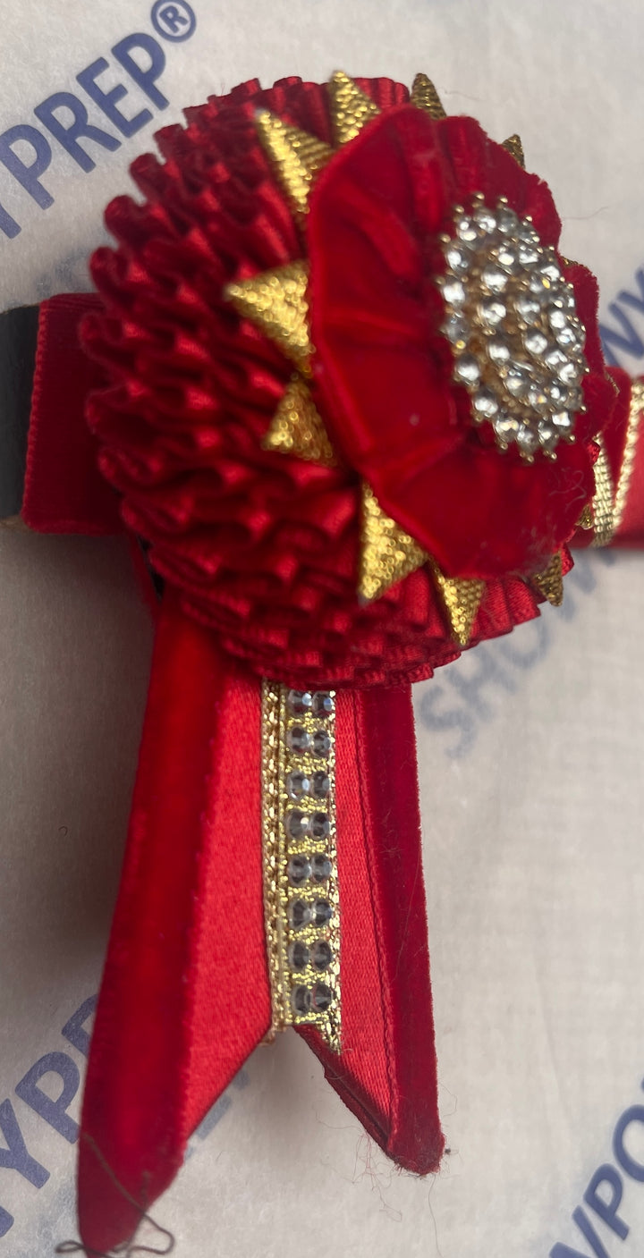 16” Red & Gold Browband