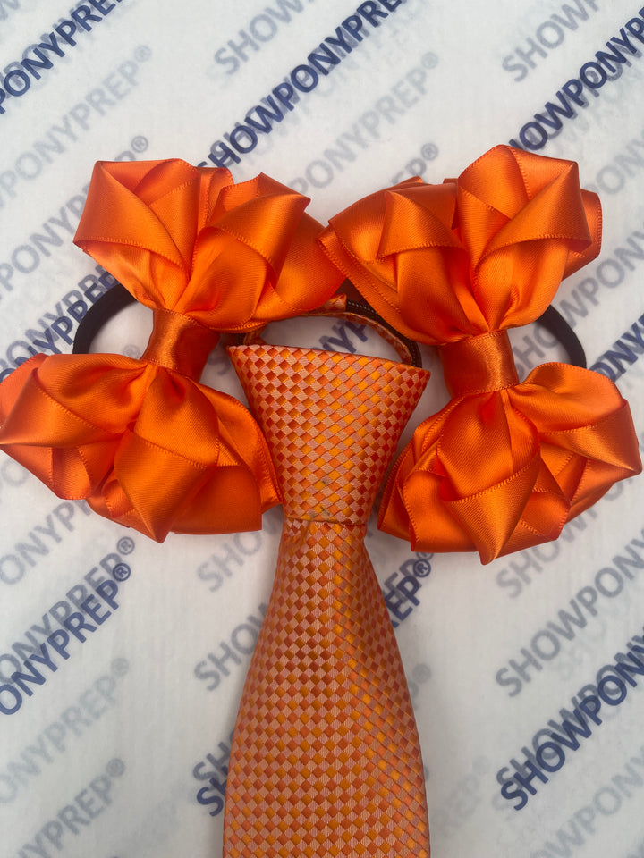 MATCHING ZIP TIE HAIR BOWS