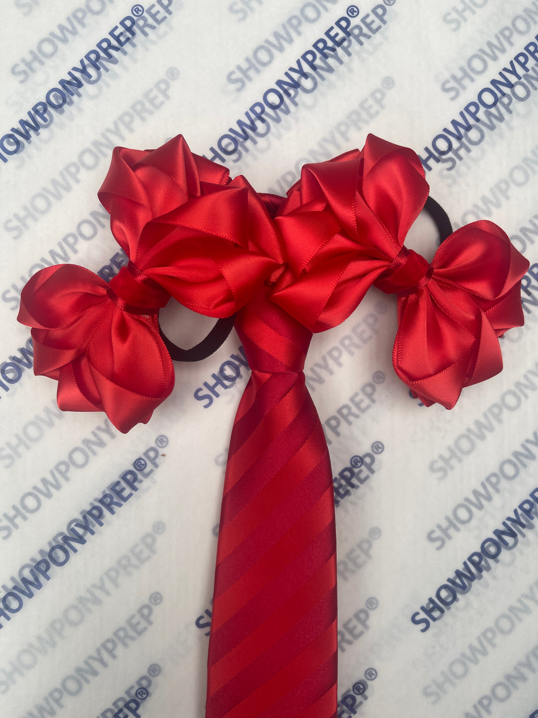 MATCHING ZIP TIE HAIR BOWS