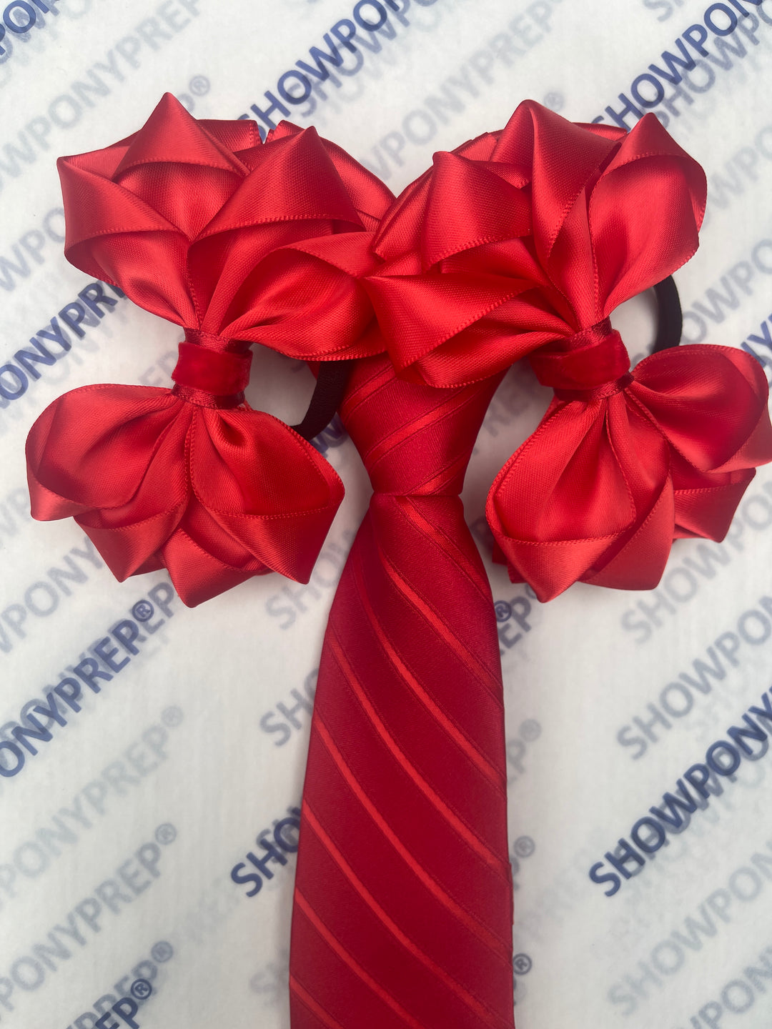 MATCHING ZIP TIE HAIR BOWS