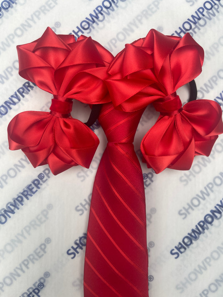 MATCHING ZIP TIE HAIR BOWS