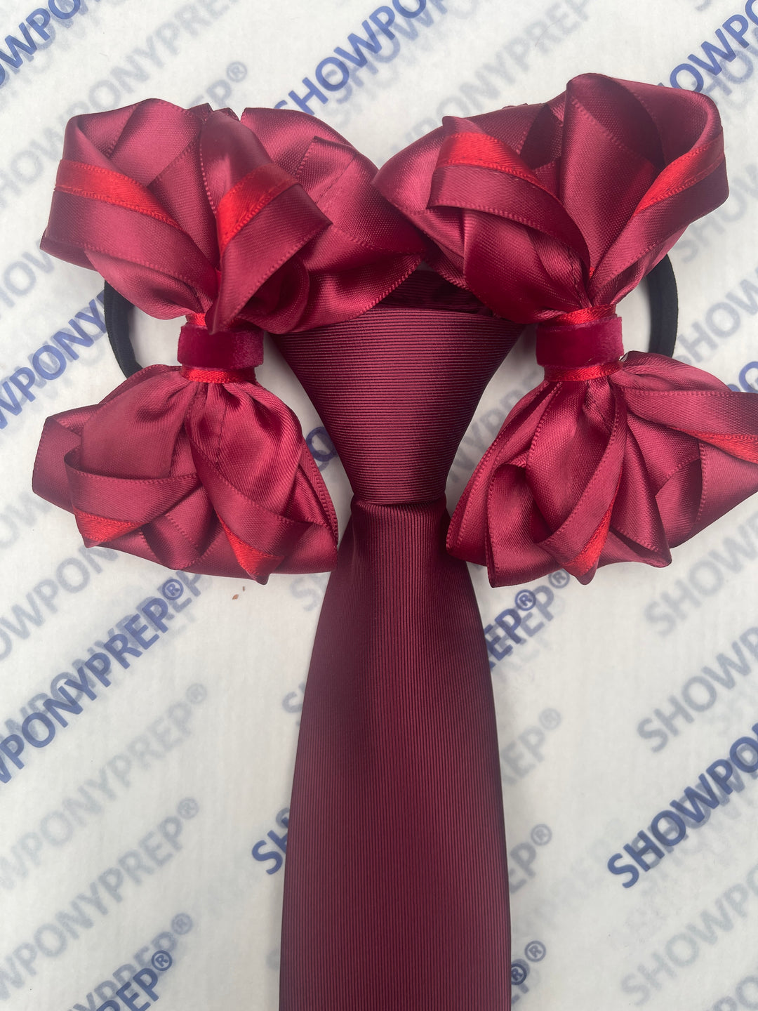 MATCHING ZIP TIE HAIR BOWS