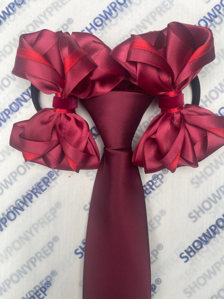MATCHING ZIP TIE HAIR BOWS