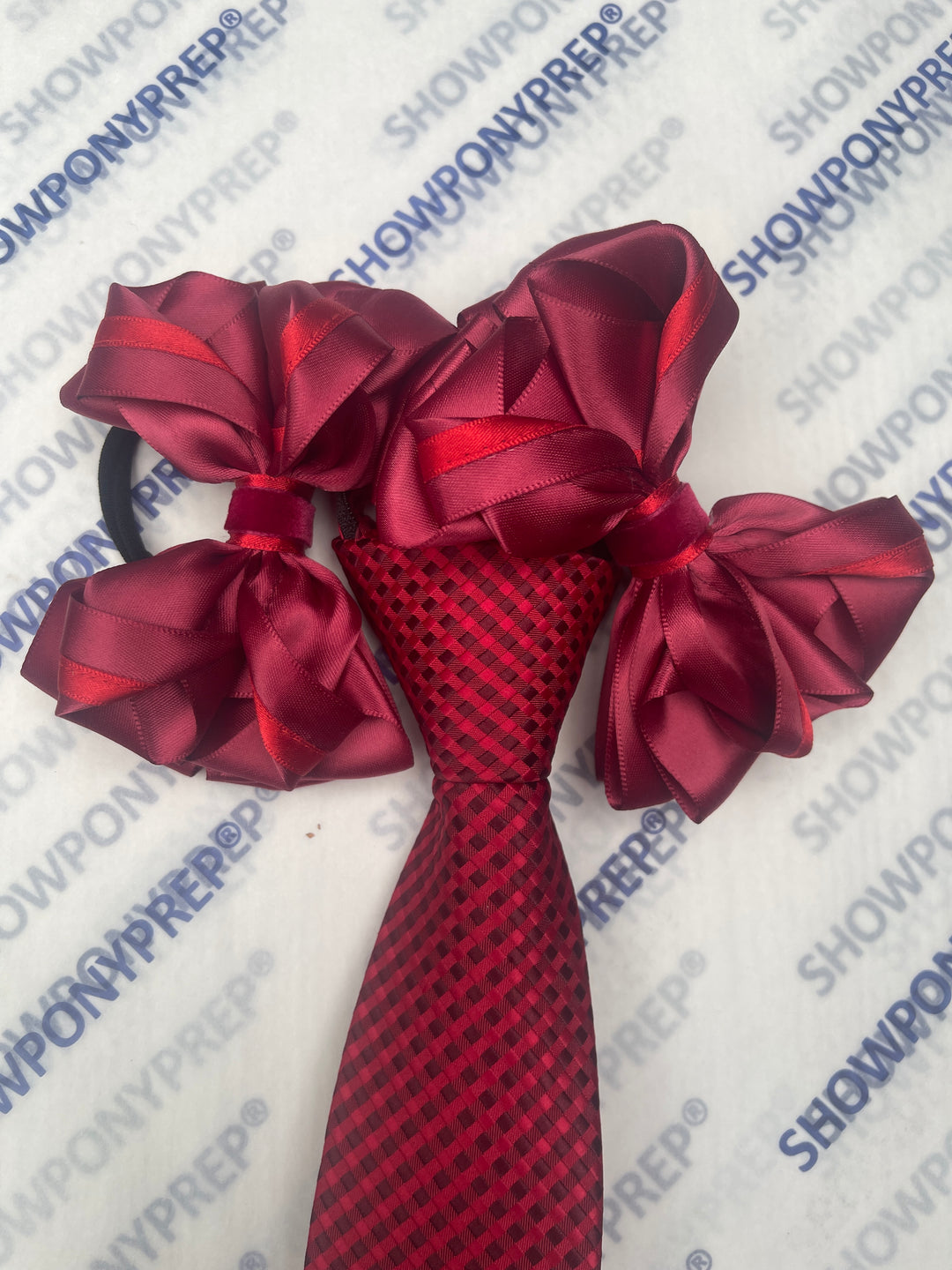 MATCHING ZIP TIE HAIR BOWS
