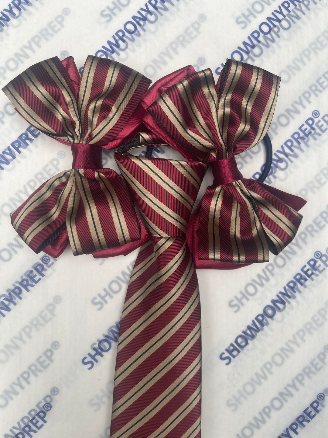 MATCHING ZIP TIE HAIR BOWS