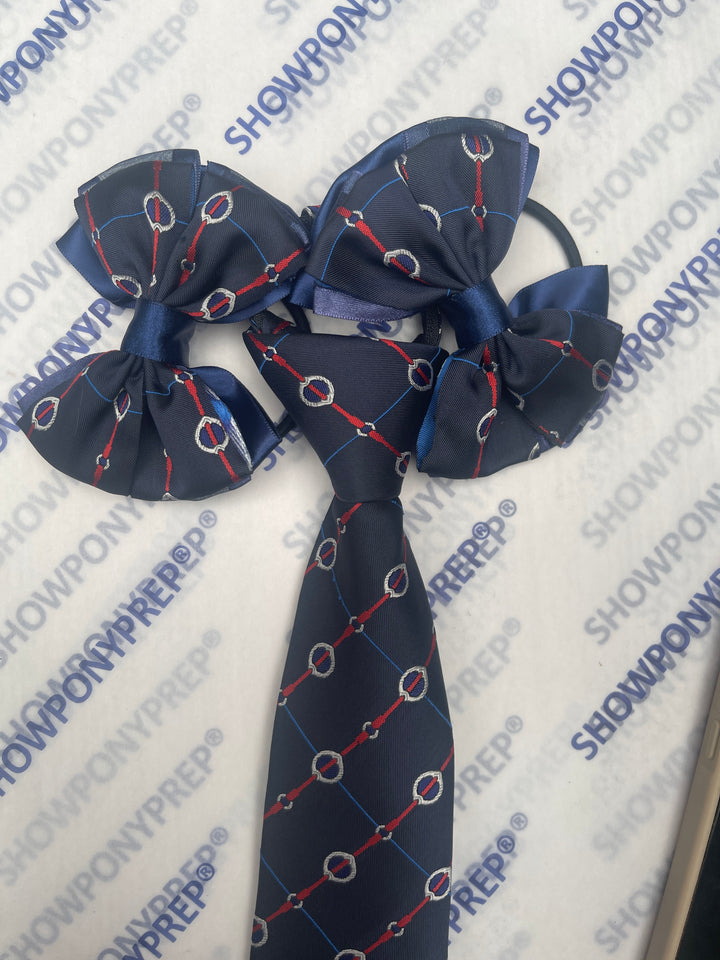 MATCHING ZIP TIE HAIR BOWS