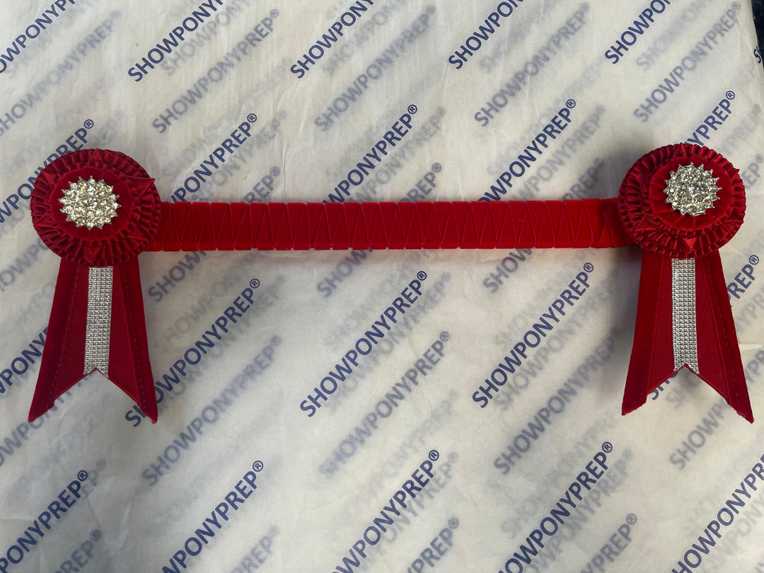 13.5" Red Browband