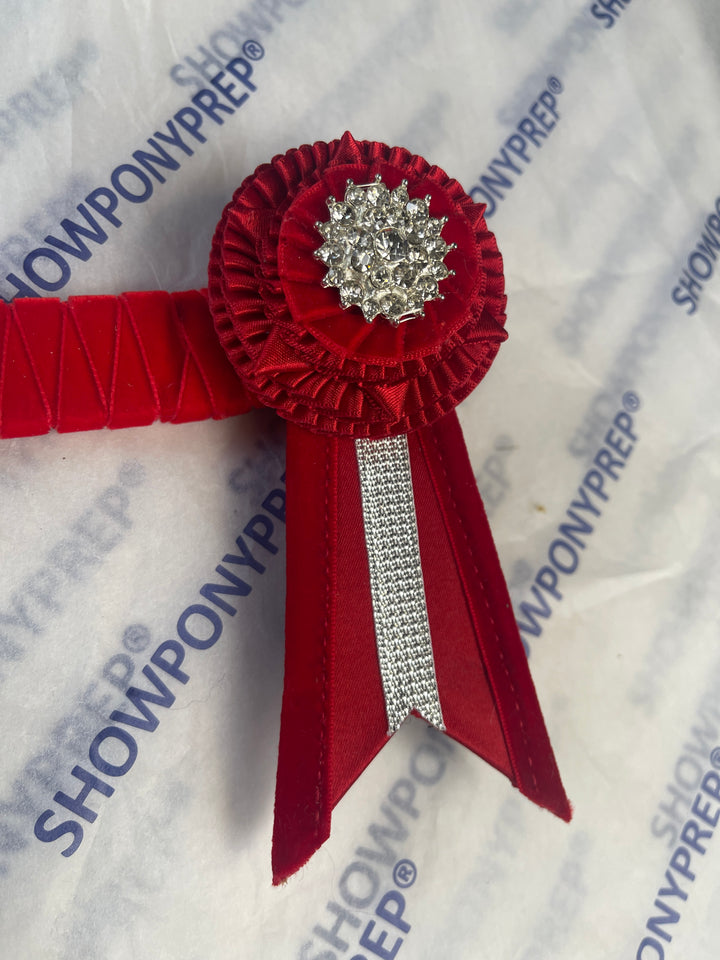13.5" Red Browband