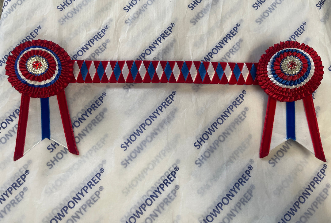 14" Red, White & Blue Browband