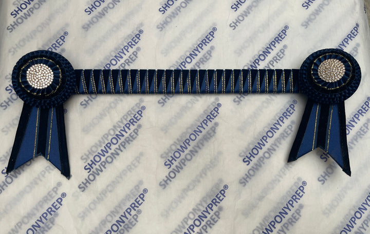 14.5” Navy & Gold Browband