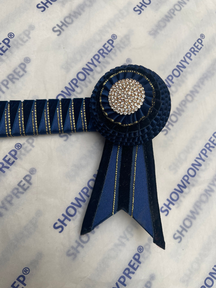 14.5” Navy & Gold Browband