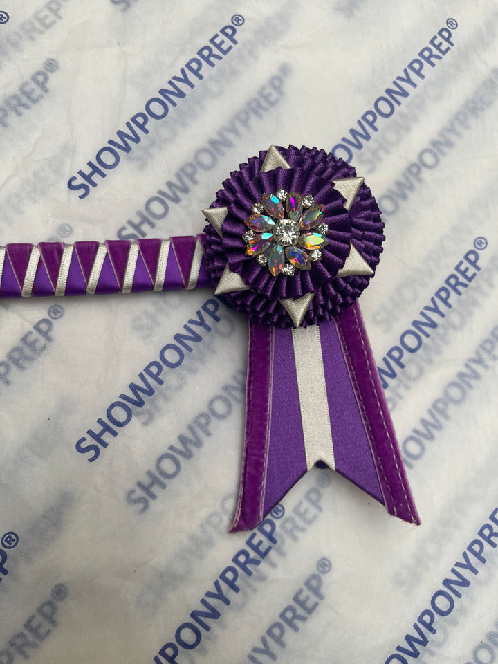 14.5” Purple & White Browband
