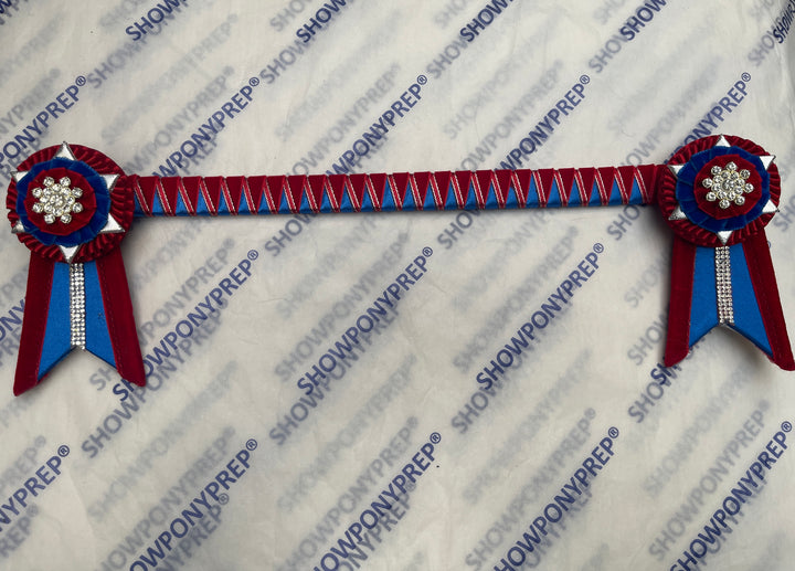 14.5” Red & Blue Browband