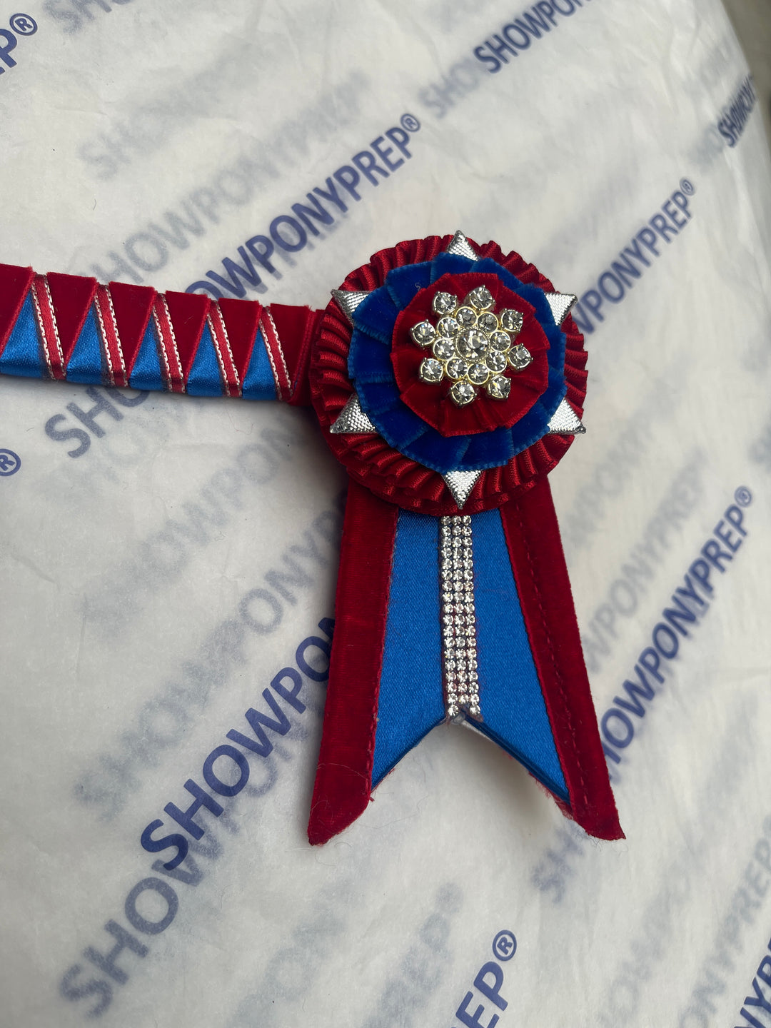 14.5” Red & Blue Browband