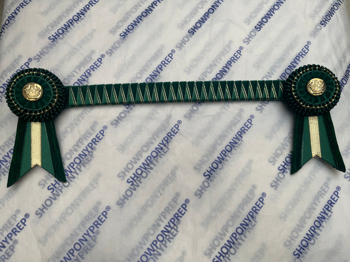 14.5” Green & Gold Browband