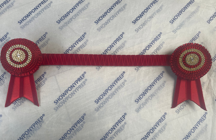 16.5” Red & Gold Browband