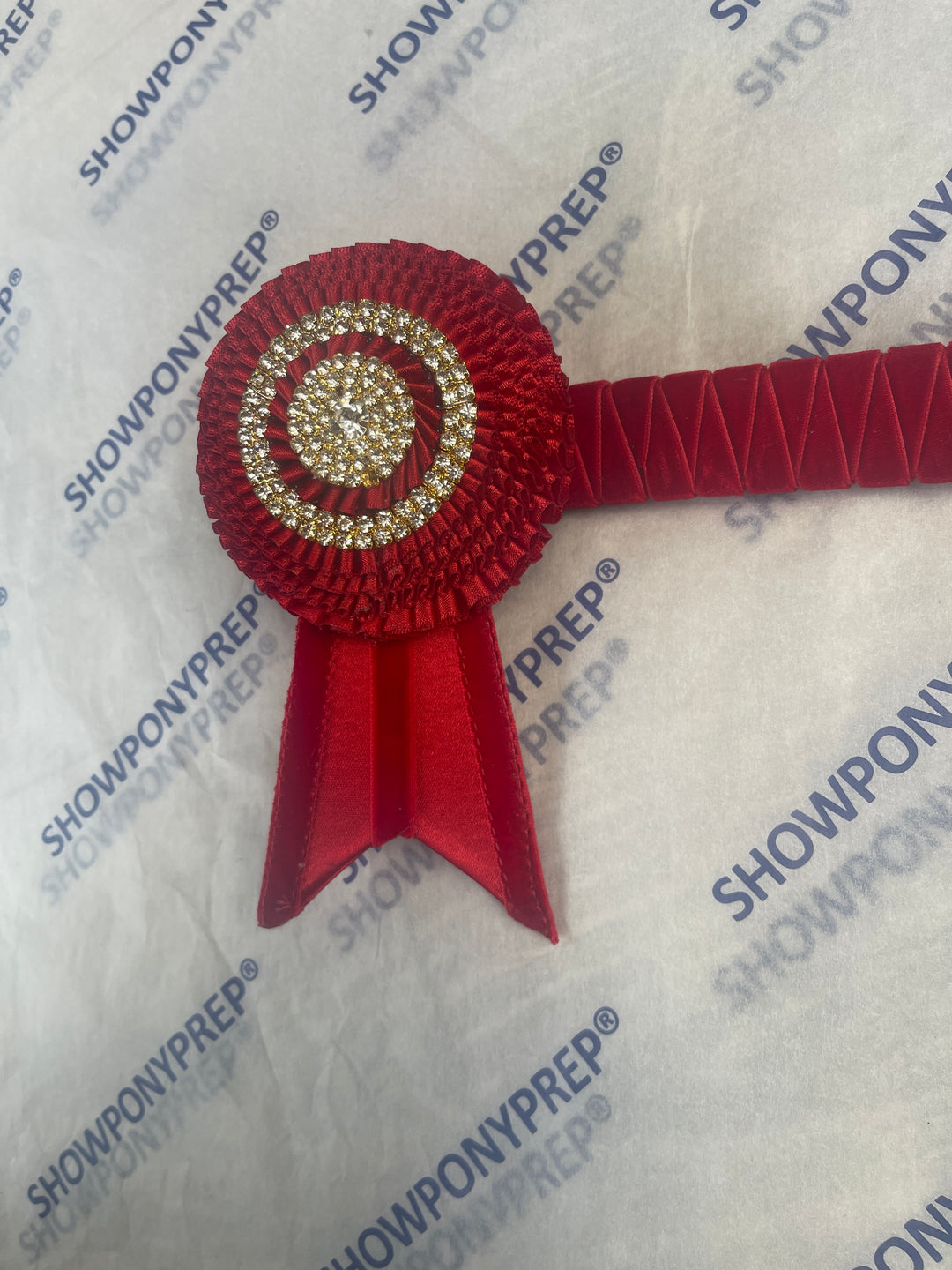 16.5” Red & Gold Browband
