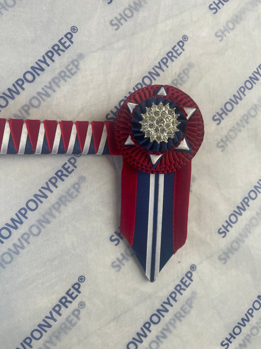 16.5” Red & Blue Browband