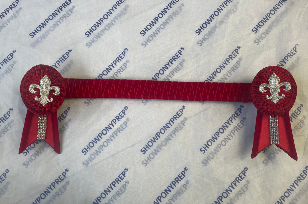 15” Red with Royal Emblem on Rosette