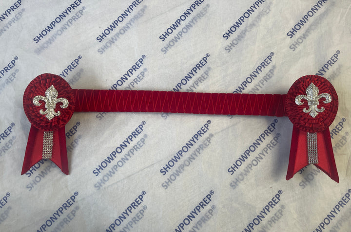 15” Red with Royal Emblem on Rosette