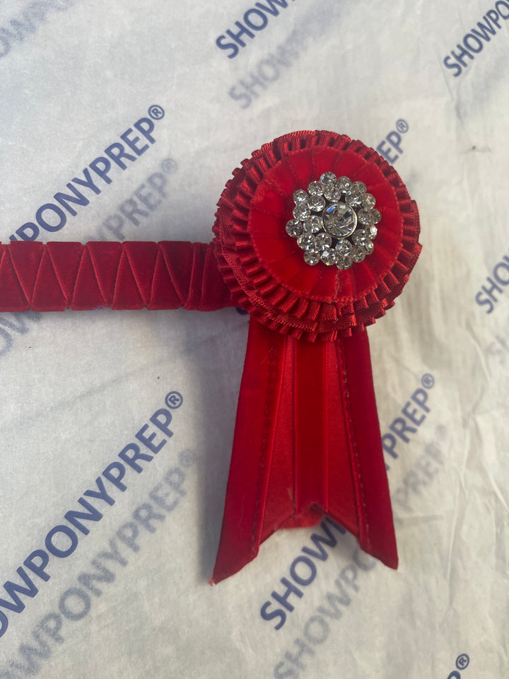 15.5" Solid Red Browband
