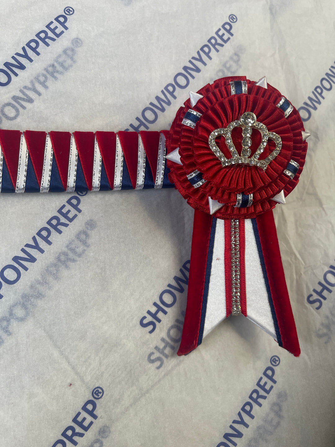 17.5" Red, White & Blue Browband