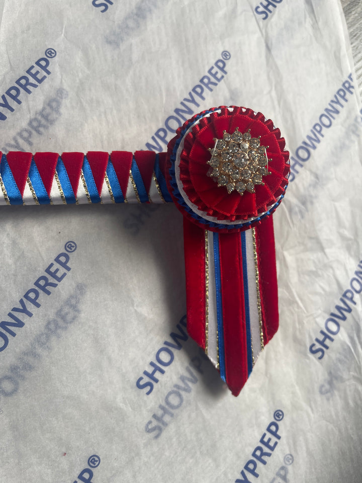 17" Red, White & Blue Browband