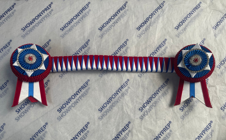 16" Red, White & Blue Browband