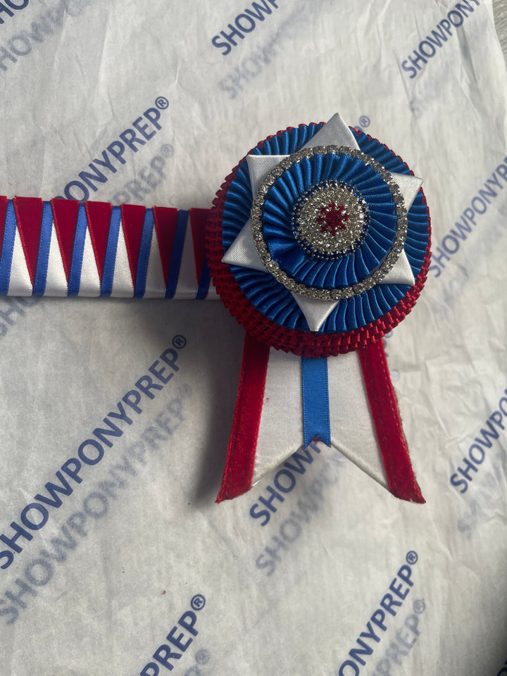 16" Red, White & Blue Browband