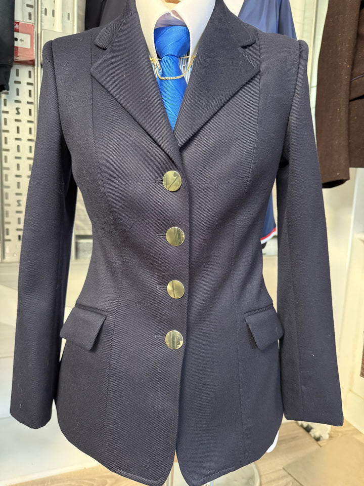 IN STOCK: NAVY TWILL WOOL PRINCESS CUT JACKET