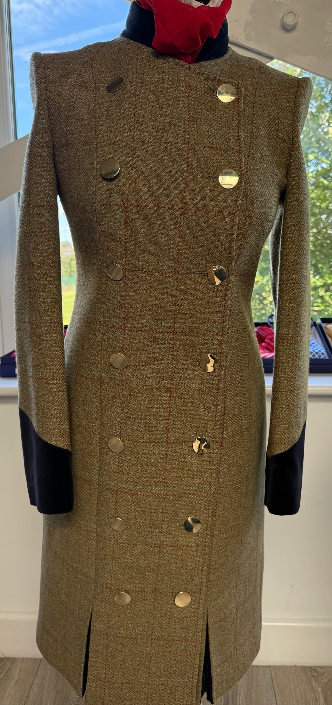 DRESS COAT PALE GREEN TWEED