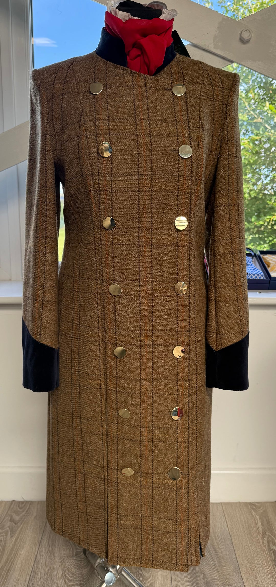 DRESS COAT PALE BROWN TWEED
