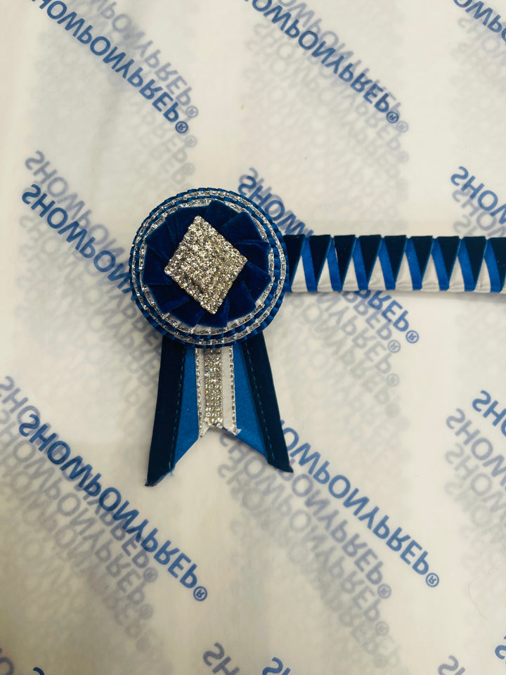 13" Navy, Blue and White Browband