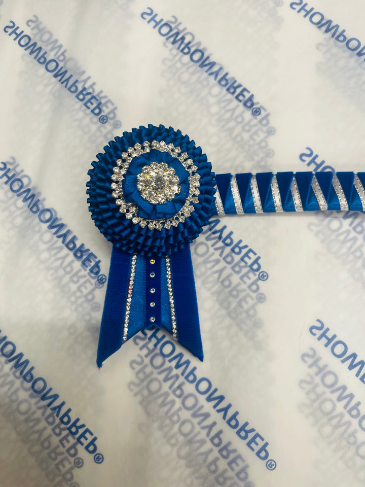 12.5" Blue and White Browband