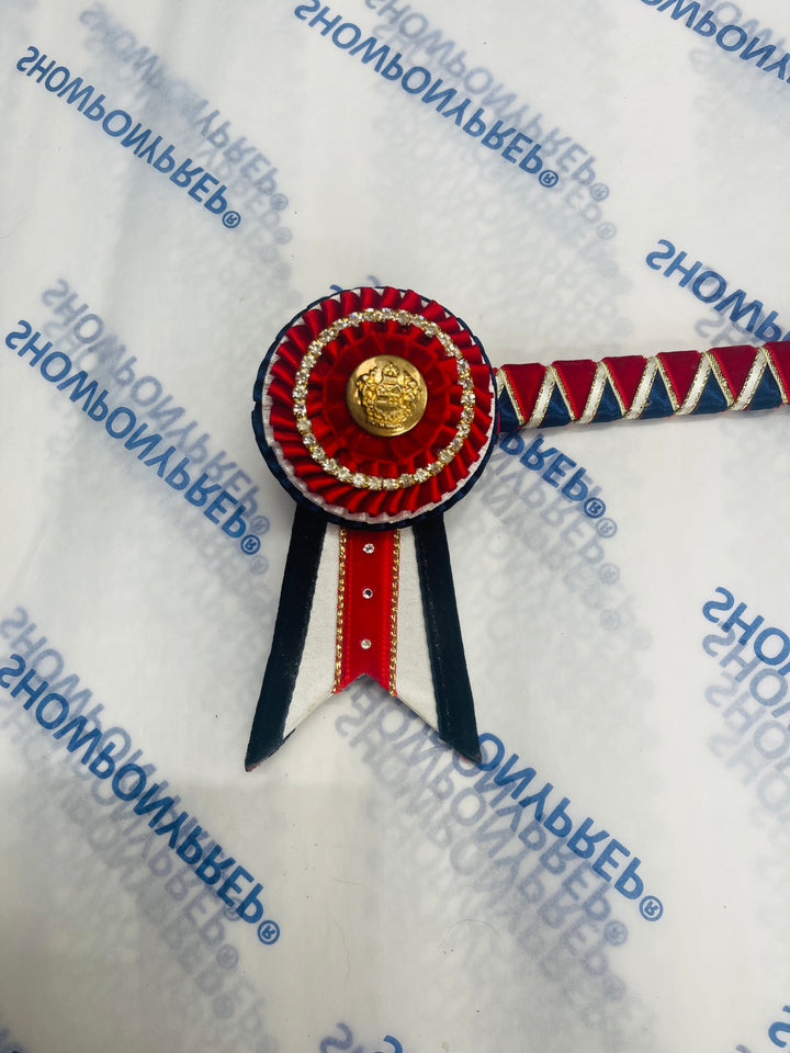 12.5" Navy, Red and White Browband