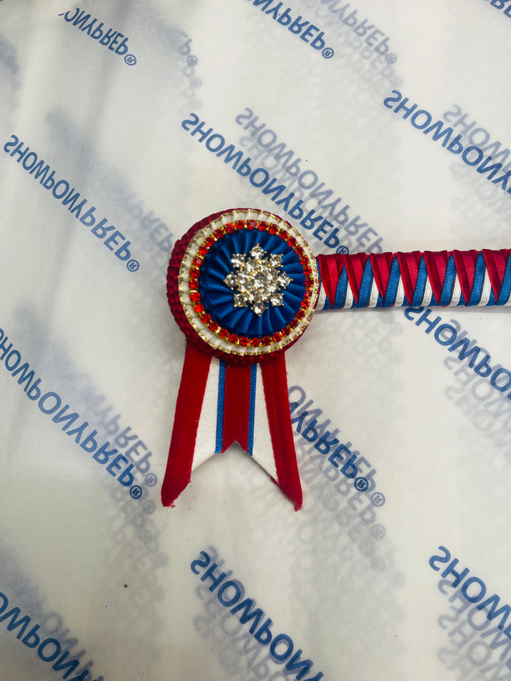12.5" Blue, Red and White Browband