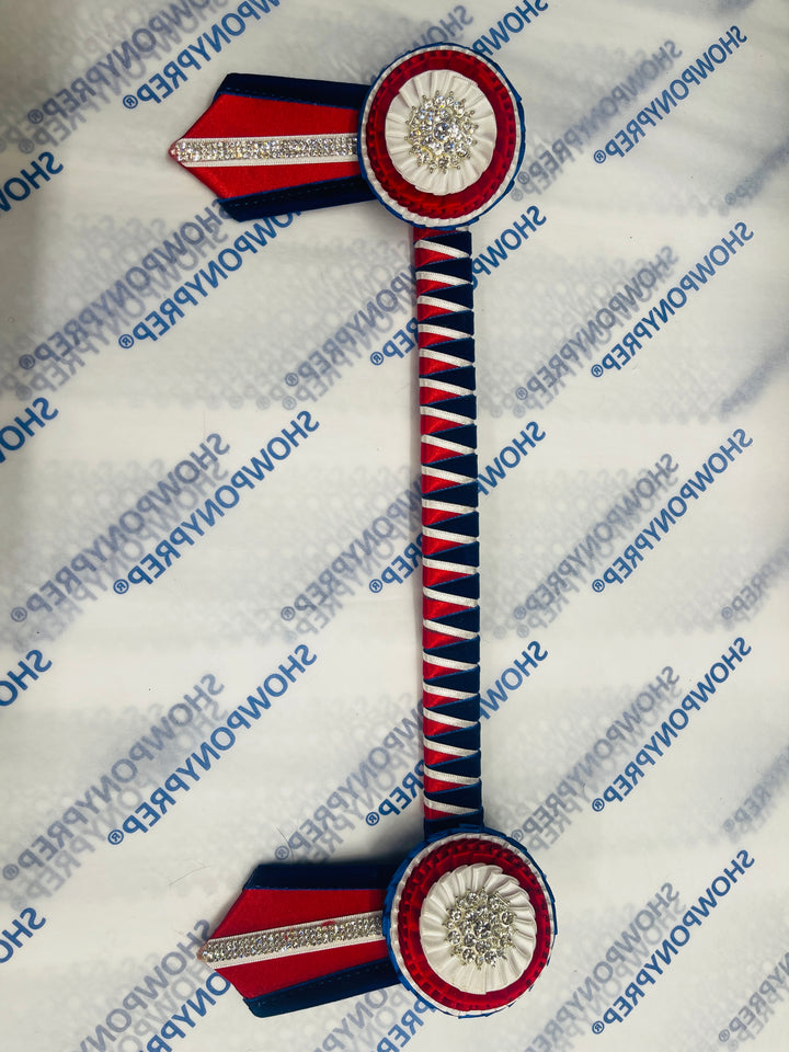 13.5" Red, White and Blue Browband