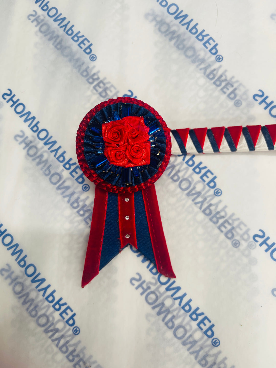 13.5" Red, White and Navy Browband