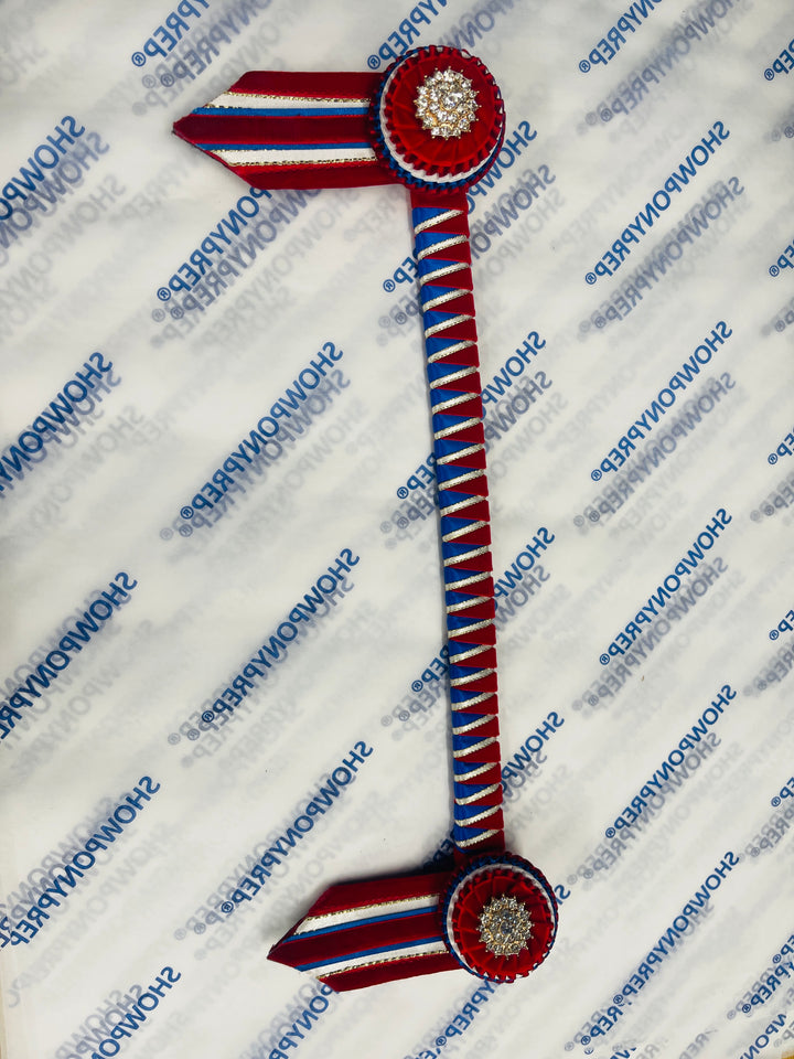 15.5" Red , White and Blue Browband