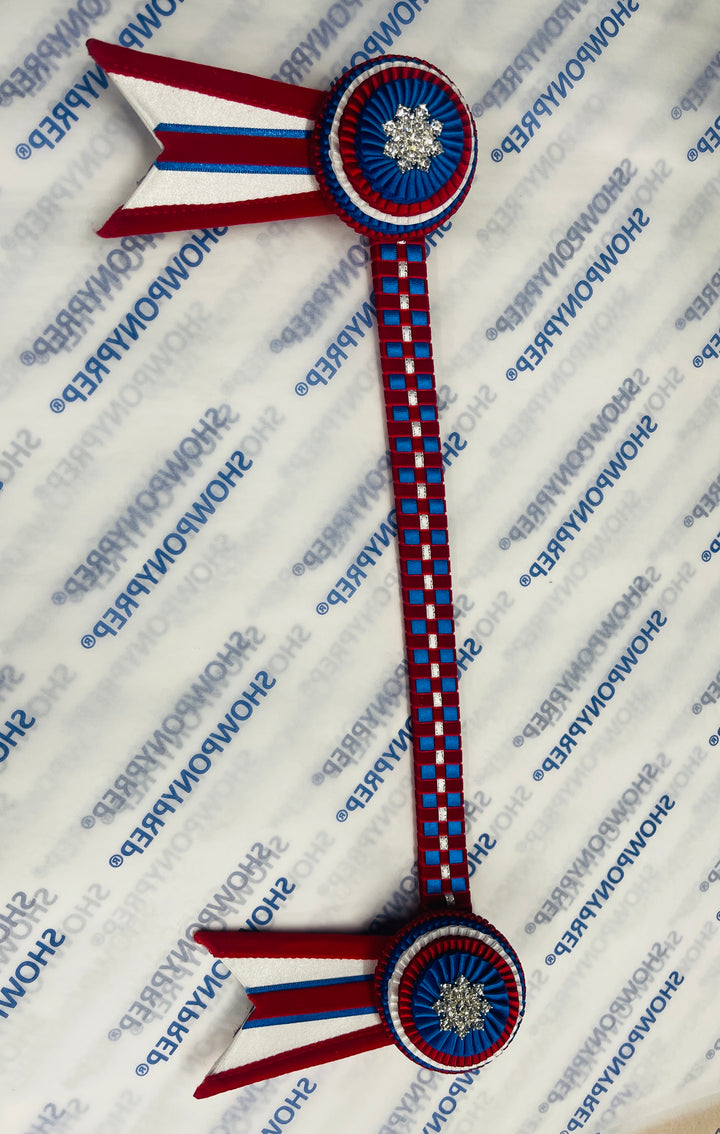 15" Red, White and Blue Browband